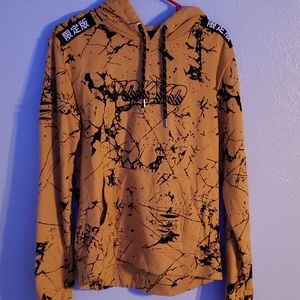Rue 21 Tokyo Black and Yellow Hoodie size small